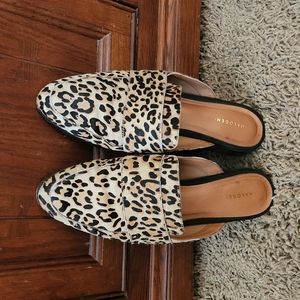Halogen Leopard Mules